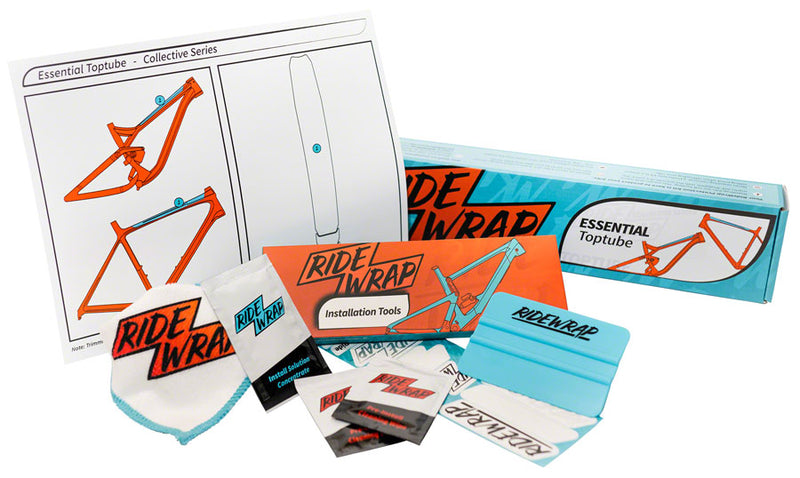 Load image into Gallery viewer, RideWrap Essential Toptube Frame Protection Kit - Matte