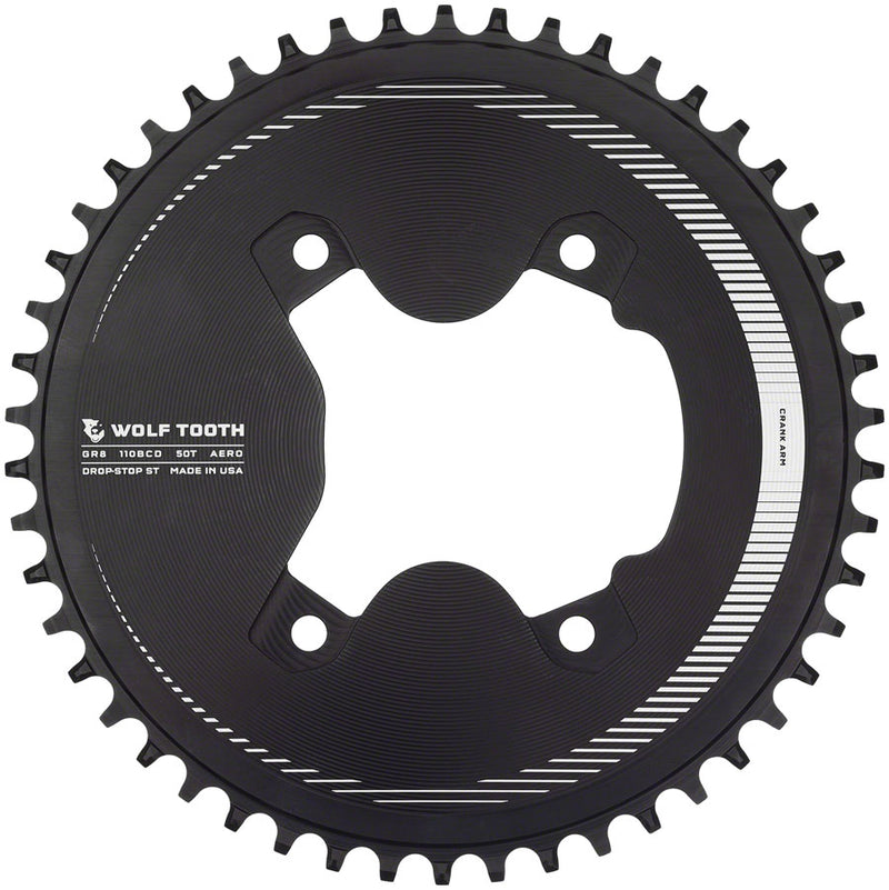 Load image into Gallery viewer, Wolf-Tooth-110-Asymmetrical-BCD-Aero-Chainrings-for-12-Speed-Shimano-GRX-800-Series-Chainrings-CNRG1987