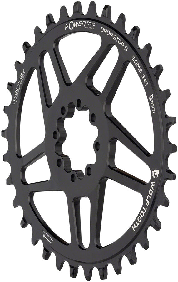 Load image into Gallery viewer, Wolf Tooth Elliptical Direct Mount Chainring - 34t, SRAM Direct Mount, Drop-Stop B, For SRAM 8-Bolt Cranksets, 0mm