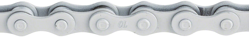 Load image into Gallery viewer, Odyssey Bluebird Chain Single Speed 1/2" x 1/8" 112 Links White Steel