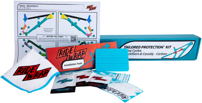 Load image into Gallery viewer, RideWrap Tailored Salsa - Blackthorn/Cassidy, Carbon, Small, Matte