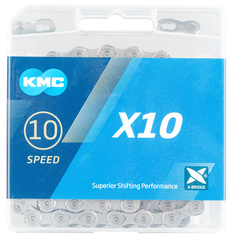 Load image into Gallery viewer, KMC X10 Chain - 10-Speed, 116 Links, Gray