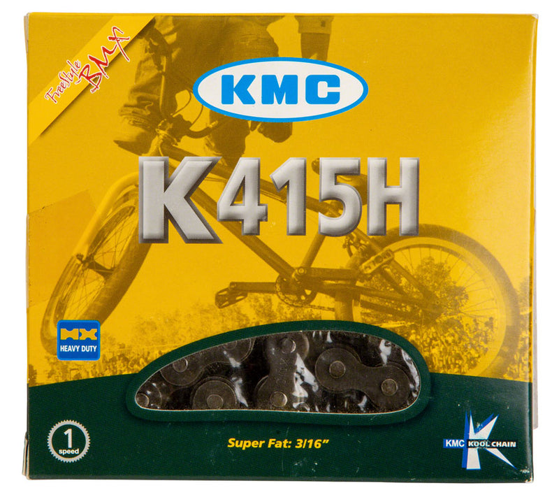 Load image into Gallery viewer, KMC 415H Chain - Single Speed 1/2" x 3/16", 98 Links, Black