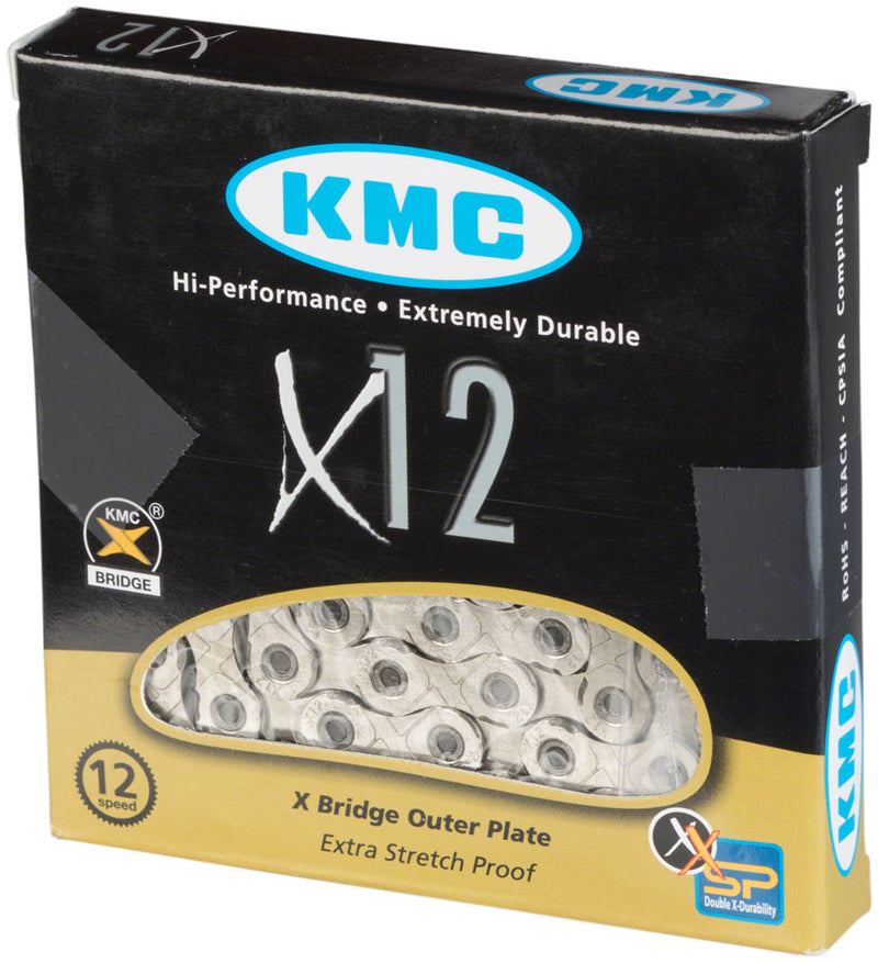 Load image into Gallery viewer, KMC X12 Chain - 12-Speed, 126 Links, Silver