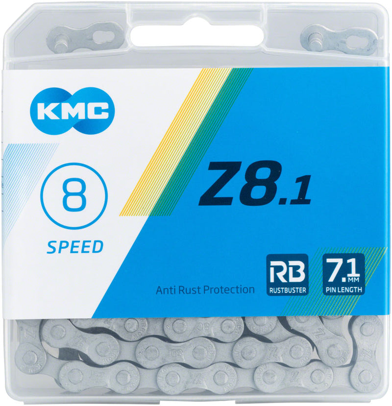 Load image into Gallery viewer, KMC Z8.1 RB Rustbuster Chain - 8-Speed, 116 Links, Gray