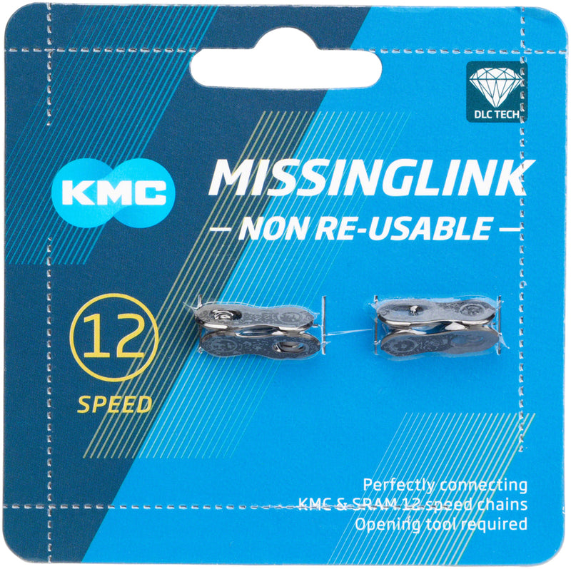 Load image into Gallery viewer, KMC MissingLink 12-Speed Quick Link, Single Use Only, DLC Sold in Pairs, Black