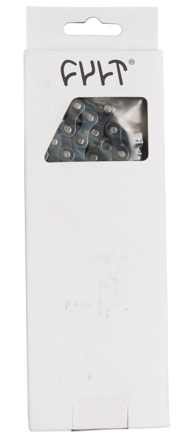 Load image into Gallery viewer, Cult 410 Chain Single Speed 1/2" x 1/8" Black Pre-Installed Half Link