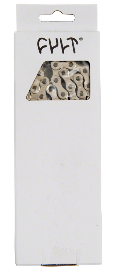 Load image into Gallery viewer, Cult 410 Chain Single Speed 1/2" x 1/8" Chrome Pre-Installed Half Link