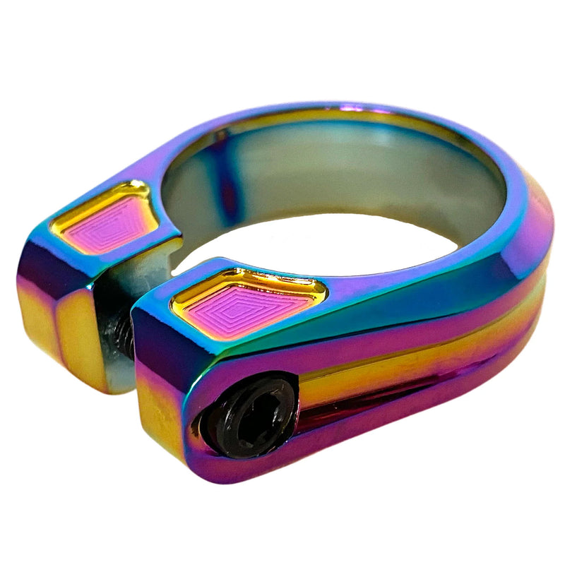 Load image into Gallery viewer, Canfield Seatpost Clamp, 34.9mm, Oil Slick NLS