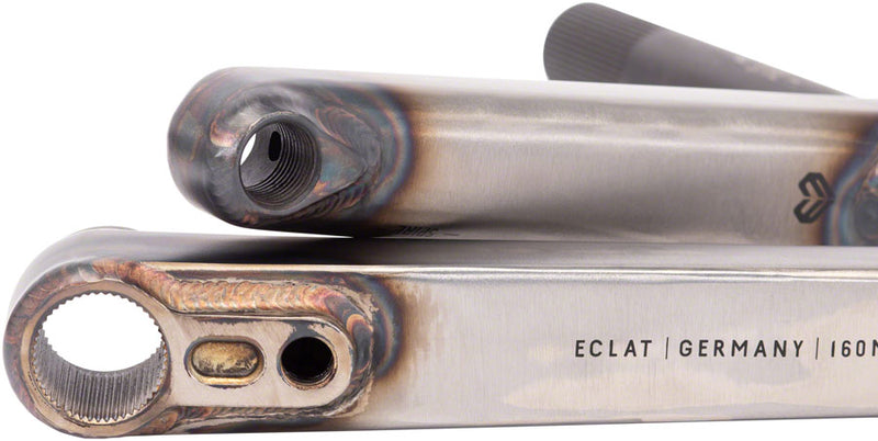 Load image into Gallery viewer, Eclat Spire Crankset Spindle: 22mm, 22mm, 160mm, Clear, BMX, Set