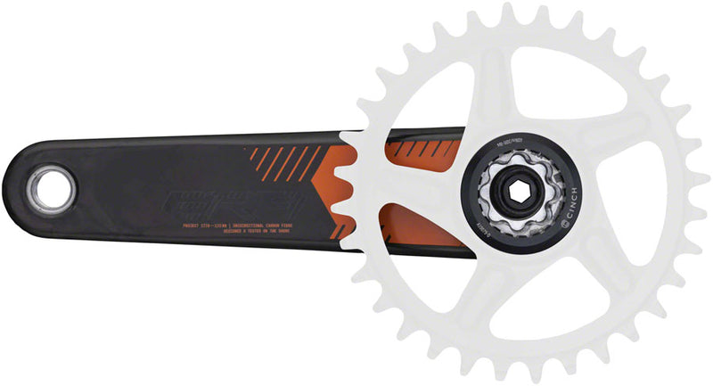 Load image into Gallery viewer, RaceFace Era Crankset - 160mm, Direct Mount, 136mm Spindle with CINCH Interface, Carbon, Orange