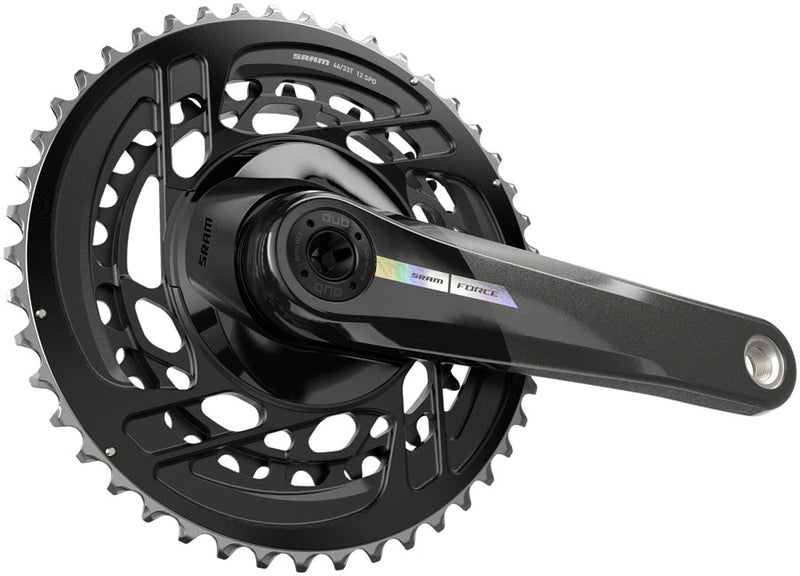 Load image into Gallery viewer, SRAM Force Crankset - 167.5mm, 2x 12-Speed, 46/33t, Direct Mount, DUB Spindle Interface, Iridescent Gray, D2