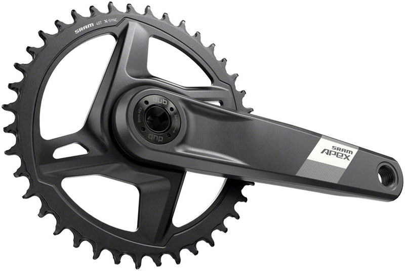 Load image into Gallery viewer, SRAM Apex D1 Crankset Speed: 12, Spindle: 28.99mm, BCD: Direct Mount, 40, DUB, 165mm, Black, Road Disc