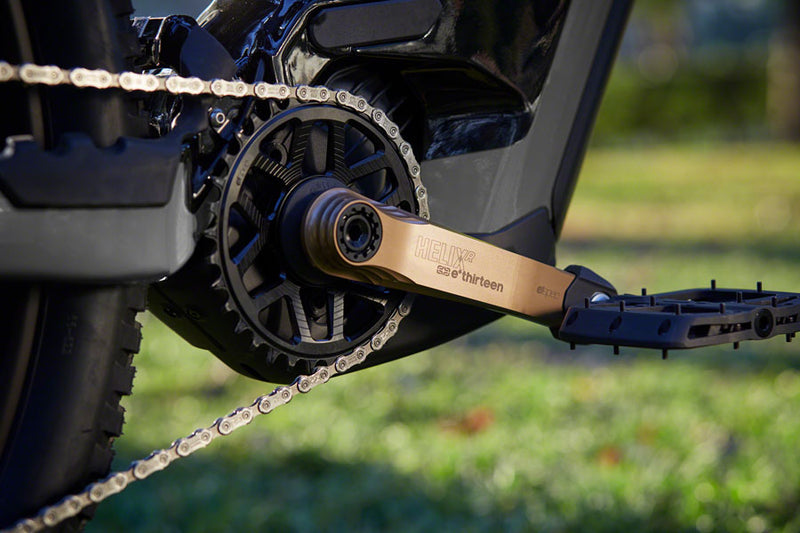 Load image into Gallery viewer, e*thirteen Helix Race Alloy e*spec Crank Arm Set - BOSCH Gen4-Brose S Mag-TQ HPR50, 26.5mm Offset, 155mm, with Self