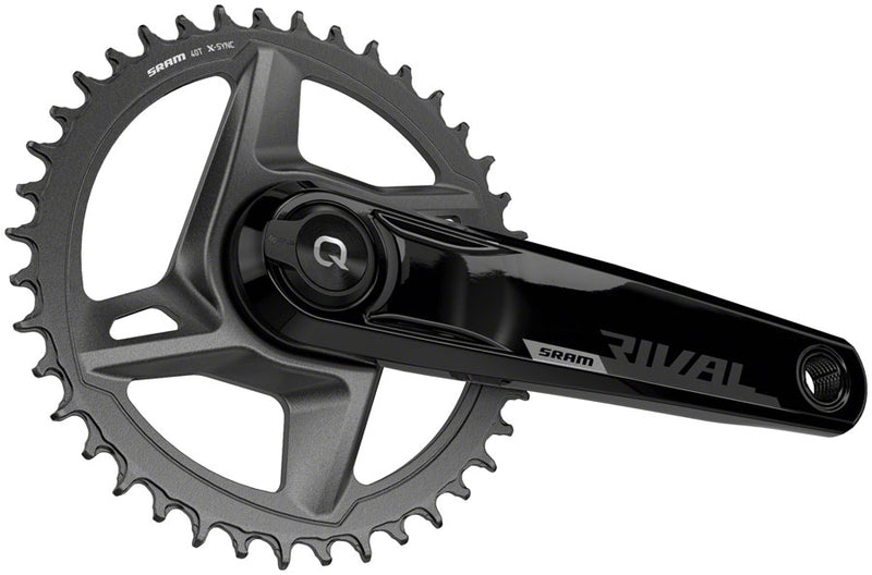 Load image into Gallery viewer, SRAM Rival 1 AXS Wide Power Meter Crankset - 160mm, 12-Speed, 40t, 8-Bolt Direct Mount, DUB Spindle Interface, Black, D1