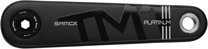 Load image into Gallery viewer, Samox Platinum TM-1 Carbon Crankset - 145mm, 3-Bolt, Direct Mount, DUB Spindle, Black
