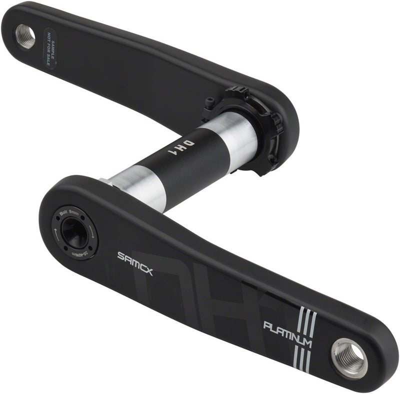 Load image into Gallery viewer, Samox Platinum DH-1 Carbon Crankset - 160mm, 3-Bolt, Direct Mount, DUB Spindle, Black