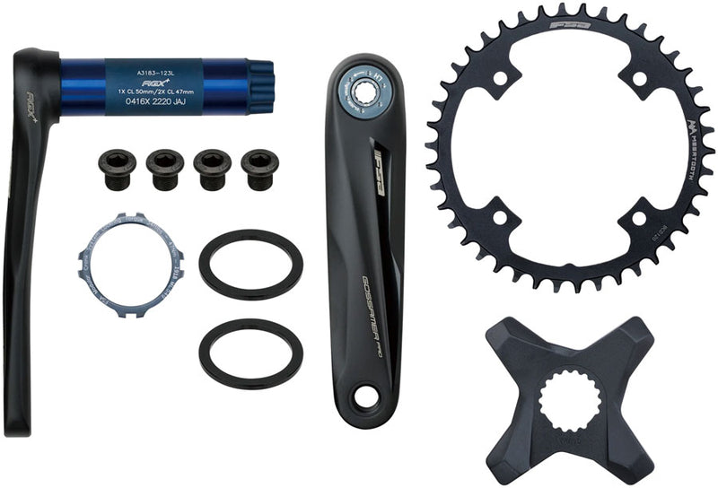 Load image into Gallery viewer, FSA Gossamer Pro AGX+ Modular Crankset, 44T, 172.5mm, N11