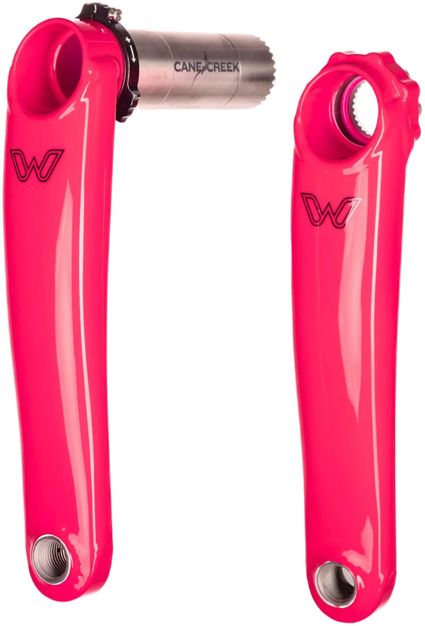 Load image into Gallery viewer, Cane Creek eeWings All-Road Titanium Crankset - 165mm, 8-Bolt Direct Mount, 30mm Spindle, Flamingo Pink