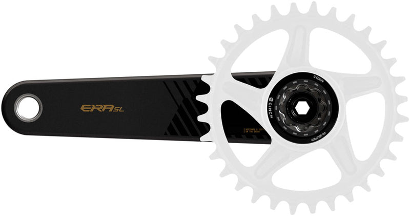 Load image into Gallery viewer, RaceFace Era SL Crankset - 165mm, Direct Mount, RF136 30mm Spindle, CINCH Chainring Interface, Carbon/Kashmoney Gold