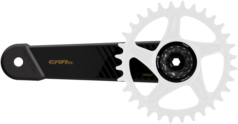 Load image into Gallery viewer, RaceFace Era SL Crankset - 165mm, Direct Mount, RF136 30mm Spindle, CINCH Chainring Interface, Carbon/Kashmoney Gold