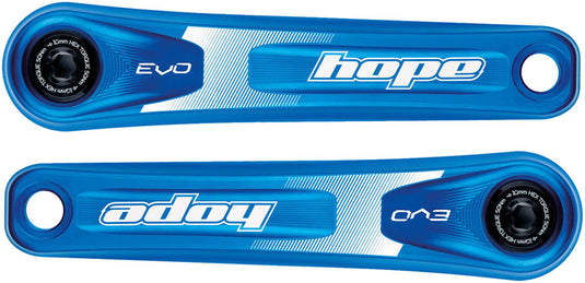 Hope Evo Crankset 175mm 9-Speed 30mm Spindle 392 EVO Aluminum Blue