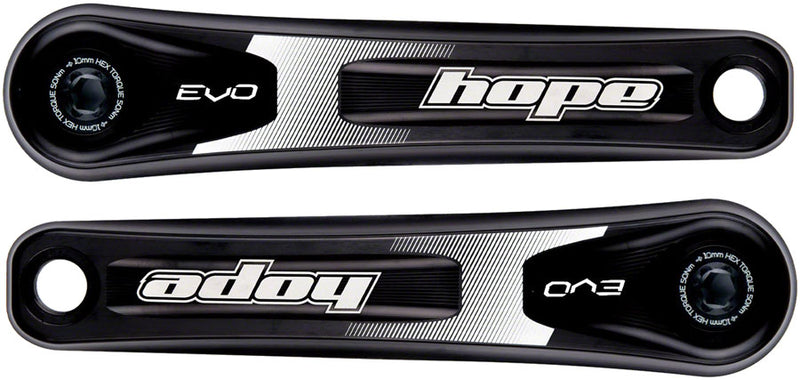 Load image into Gallery viewer, Hope Evo Crankset 175mm 9-Speed 30mm Spindle Aluminum Black