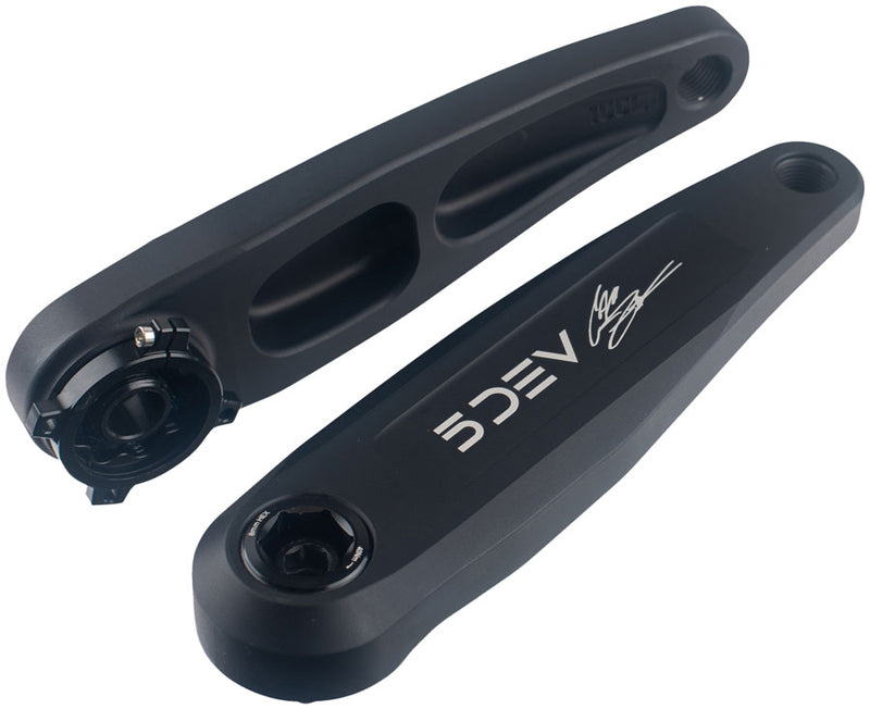 Load image into Gallery viewer, 5DEV Cam Zink Signature Crankset - 165mm, 7075 Aluminum, 8-Bolt DM Chainring Interface, Black