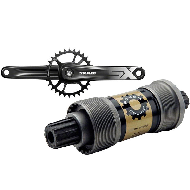 Load image into Gallery viewer, SRAM SX Eagle 12-Speed Aluminum Crankset & PowerSpline BSA Bottom Bracket Bundle Mountain Bike Performance