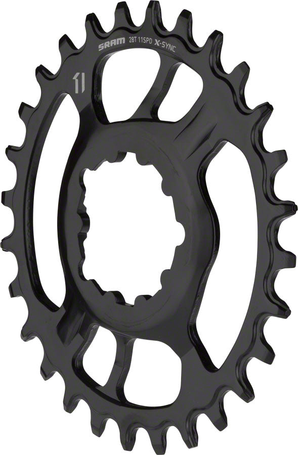Load image into Gallery viewer, SRAM X-Sync Chainring 28t Direct Mount 10/11-Speed Steel Black Mountain Bike
