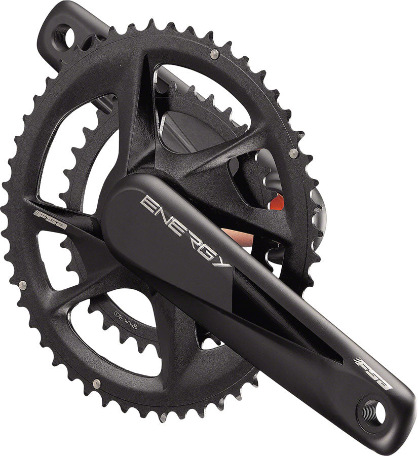 Pédalier FSA Energy BB386EVO 170mm 50/34T - Noir, Pour Gravel Et Route, Neuf