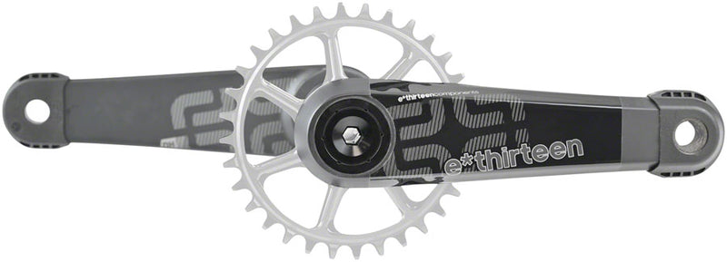 Load image into Gallery viewer, e*thirteen LG1 Race Carbon Crankset - 170mm, 73mm, 30mm Spindle with e*thirteen P3 Connect Interface, Carbon Black

