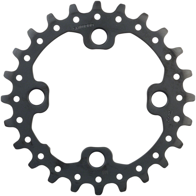 Load image into Gallery viewer, Shimano Deore FC-M617 Chainring 24t 104 / 64 BCD 4-Bolt Alloy For use with 38t