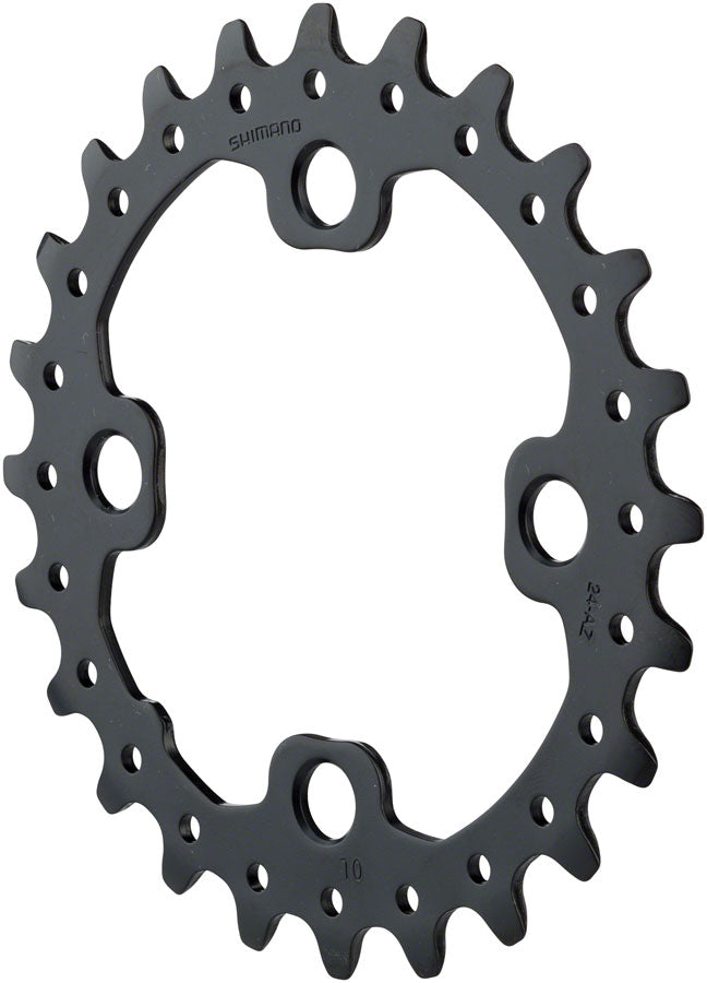 Load image into Gallery viewer, Shimano Deore 24t & 38t Chainrings Bundle 10-Speed, 104/64 BCD Aluminum Compatible Upgrades