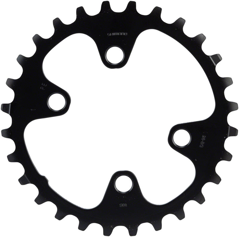 Load image into Gallery viewer, Shimano Deore FC-M6000 Chainring 28t 64 BCD Asymmetric 10-Speed Aluminum Black