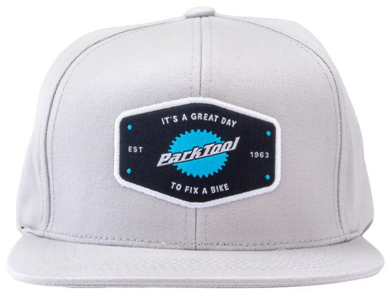 Load image into Gallery viewer, Park Tool HAT-10L Snapback Hat - Light Gray, Standard