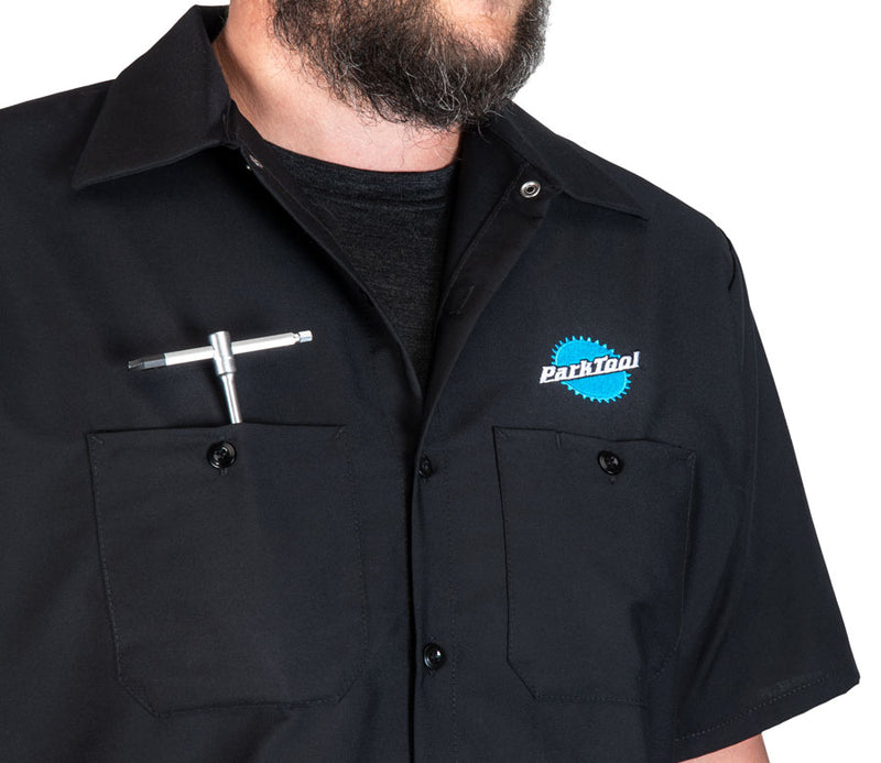 Load image into Gallery viewer, Park Tool MS-3 Mechanic Shirt Black SM Unisex