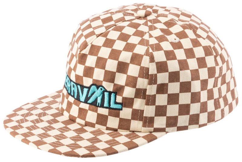Load image into Gallery viewer, Teravail Artist Series: Joshua Noom Trip Hat - Rust Checkerboard, One Size
