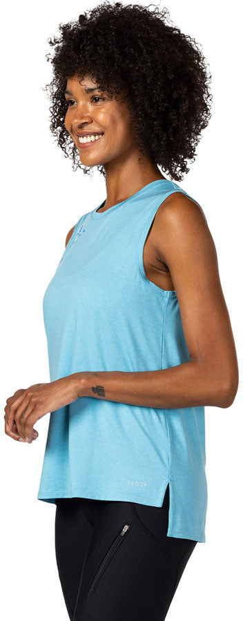 Load image into Gallery viewer, Terry Tech Tank - Horizon Blue Hummingbird, Small