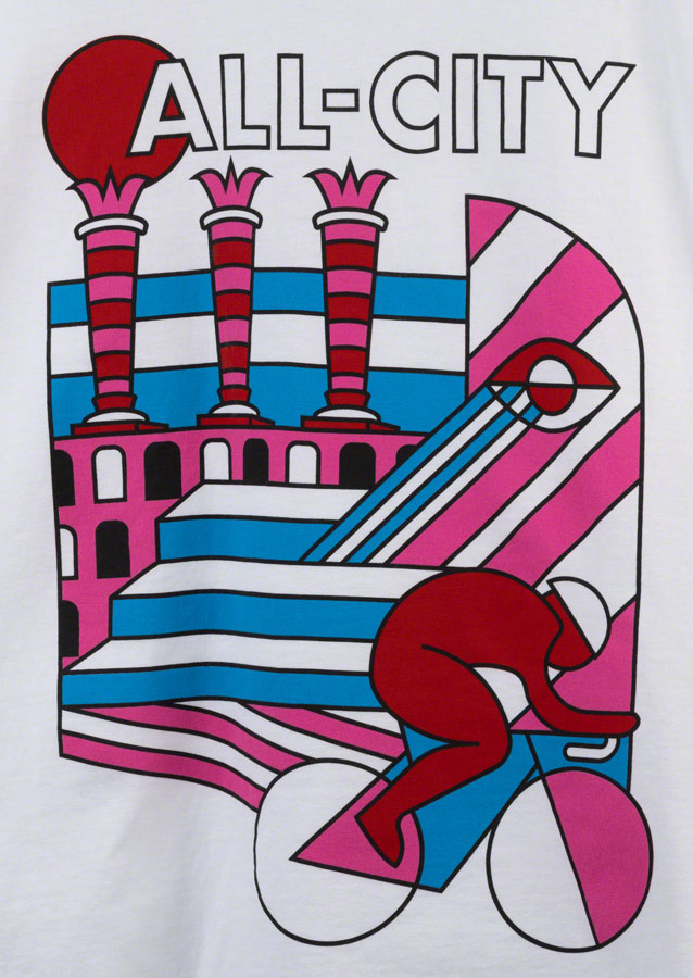 Load image into Gallery viewer, All-City Parthenon Party Women's T-Shirt - White, Pink, Red, Blue, Black, 2X-Large