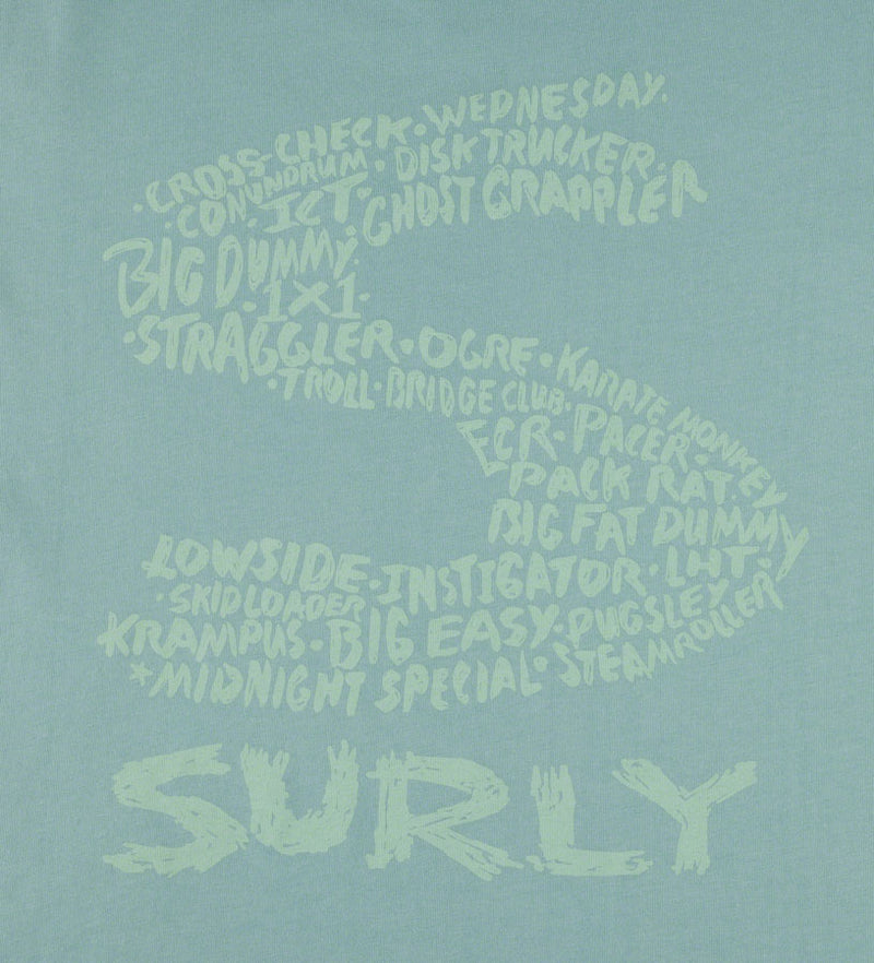 Load image into Gallery viewer, Surly Steel Consortium Women's T-Shirt - Dusty Blue, X-Large