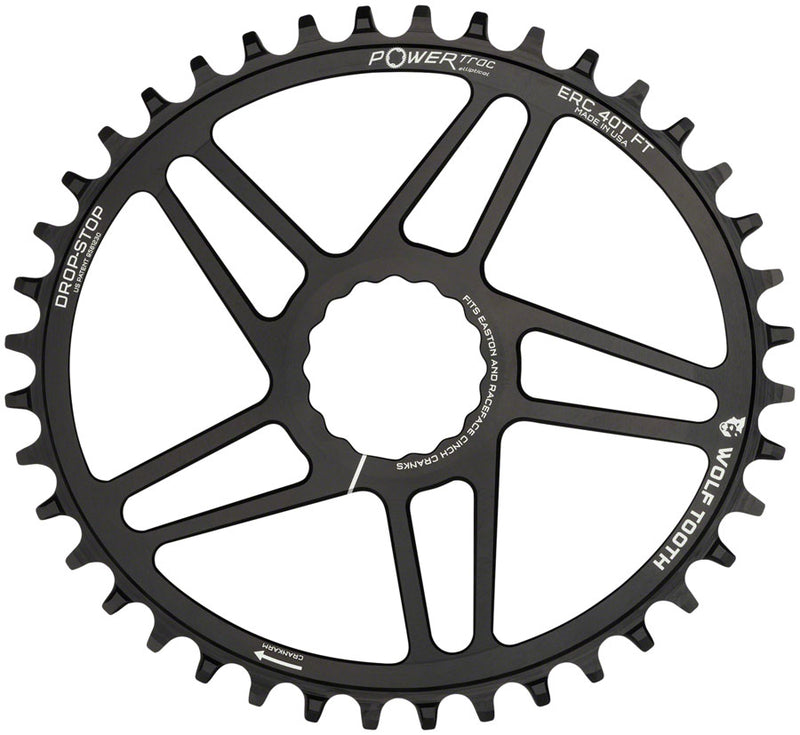 Load image into Gallery viewer, Wolf Tooth Elliptical Chainring 38t RaceFace/Easton CINCH Direct Mount Aluminum