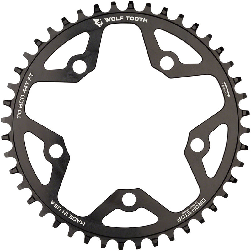 Load image into Gallery viewer, Wolf Tooth Chainring 44t 110 BCD 5-Bolt 10/11/12-Speed Alloy Cyclocross & Road