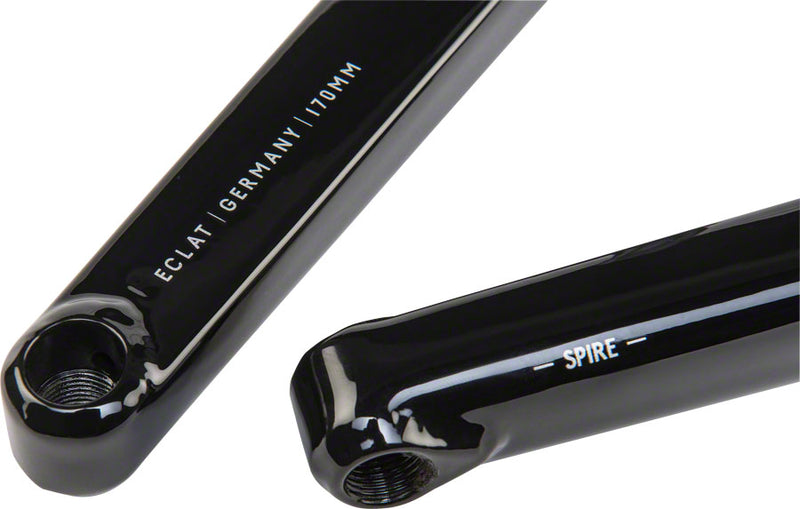 Load image into Gallery viewer, Eclat Spire 2-Piece Crankset 170mm RHD/LHD Steel Single Speed Black