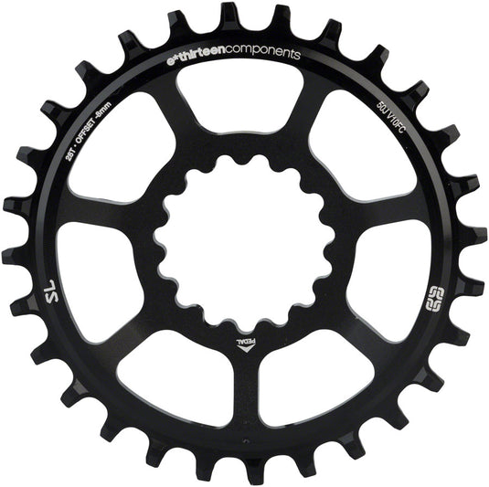 e*thirteen Narrow Wide 30t Direct Mount SL Guidering 10/11/12-Speed Alloy Black