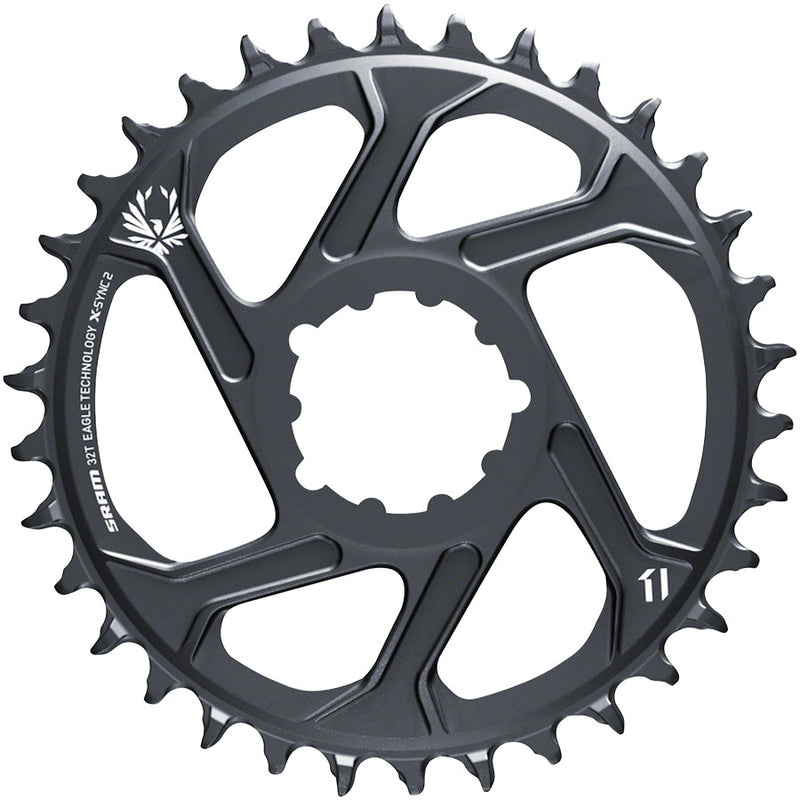 Load image into Gallery viewer, SRAM-Chainring-32t-SRAM-Direct-Mount-3-Bolt-DM-3mm-Offset-CR2064-Direct-Mount-MTB-Chainrings