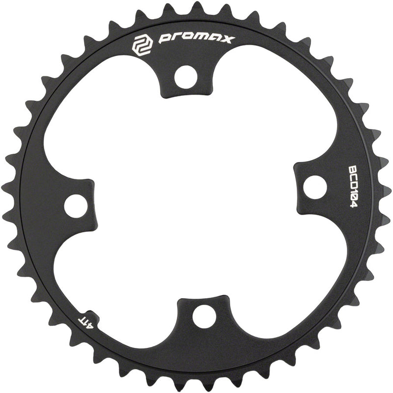 Load image into Gallery viewer, Promax 4-Bolt Chainring - 41t, 104 BCD, Black