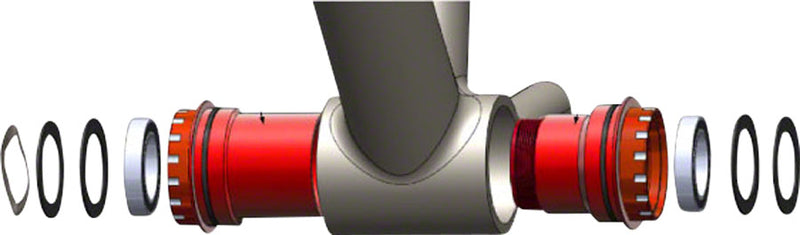 Load image into Gallery viewer, Wheels Manufacturing Shimano Outboard ZERØ Ceramic Bearings BB30 Bottom Bracket