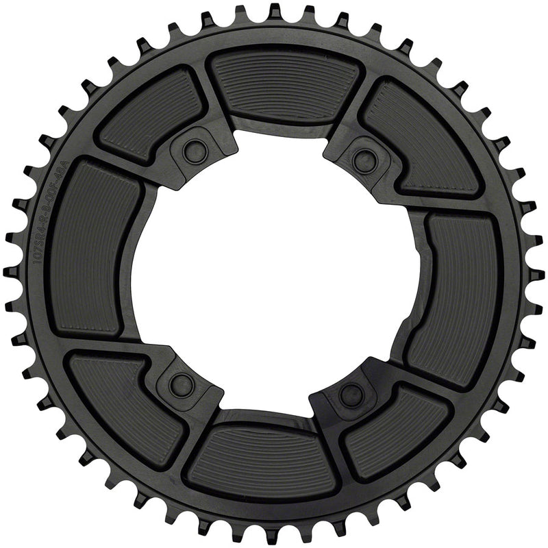 Load image into Gallery viewer, Wolf Tooth Aero 107 BCD Chainring - 50t, Optimized for SRAM Eagle and Flaptop Chains, Drop-Stop B, Black