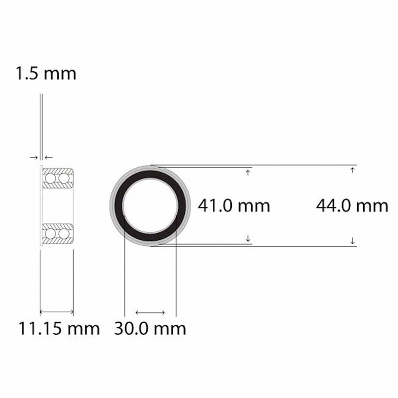 Load image into Gallery viewer, Wheels Manufacturing BB86-->30mm SS, Press Fit BB, BB86, Spindle: 30mm, Width: 86mm, Diameter: 41mm